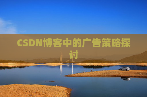 CSDN博客中的广告策略探讨